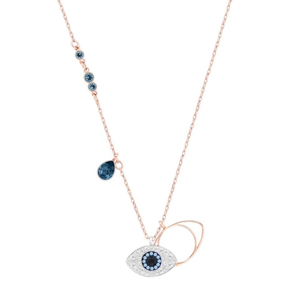 Elegant Blue and Silver Necklace
